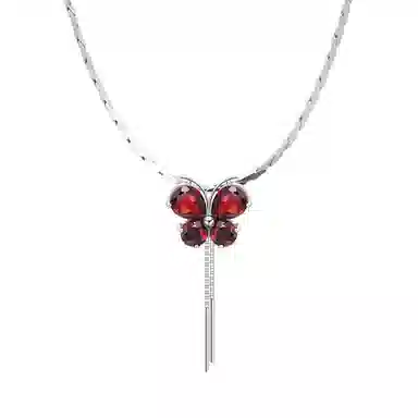 石头记 优雅气质轻奢 石榴石 项链 女款