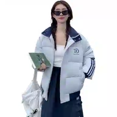 柏黛妃 美式面包服长袖通勤棉服 女款