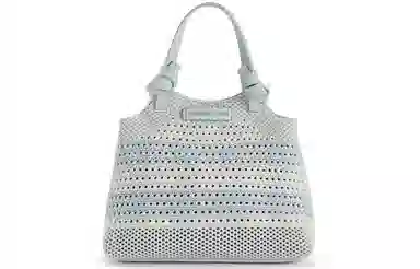 CHARLESKEITH PU ckTote WhiteMultiSand
