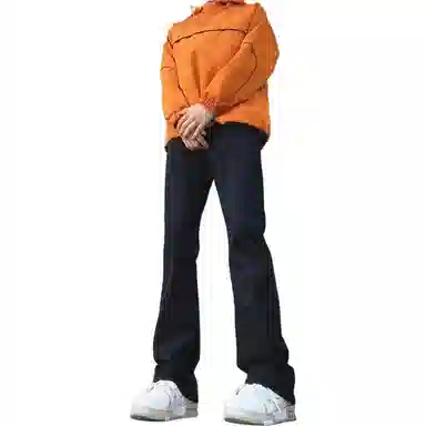 布客行 美式高街复古水洗做旧多种版型设计感百搭休闲裤牛仔裤 男女同款