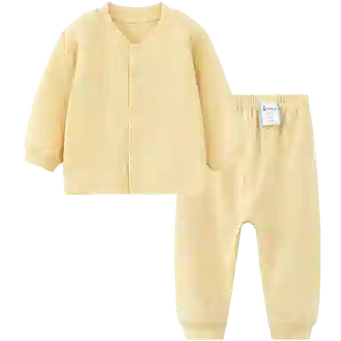 童泰婴儿套装春秋季纯棉男女宝宝立领上衣裤子家居服睡衣睡裤提花