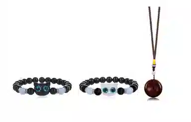 金瑞邦 新中式国潮 夜光招财猫咪套装 转运 多财多福 精准桃花 小众高级 简约百搭 檀木 手串 男女同款情侣款