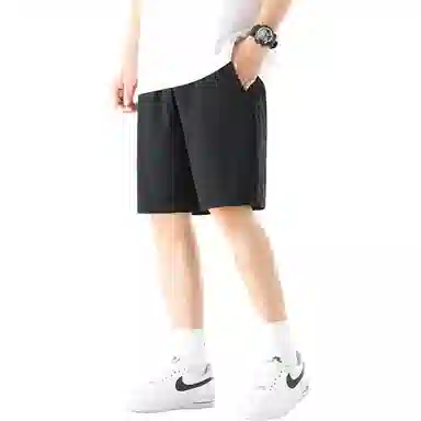 羽浅 夏季薄款速干运动五分裤潮流宽松百搭直筒休闲短裤 男款