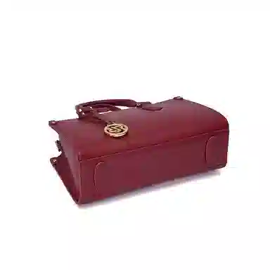 红蜻蜓 气质高雅高级时尚 牛剖层皮革 戴妃包手提包 中号 女款 多色