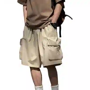 沐诚阳译 山系工装速干潮牌美式多口袋五分休闲短裤 男款