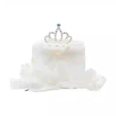 希铃 超级甜心生日蛋糕蕾丝花边侧边鸭嘴夹 棉麻 发夹 女款