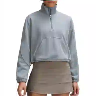 lululemon Brushed Softstreme Half Zip Mohave Brown