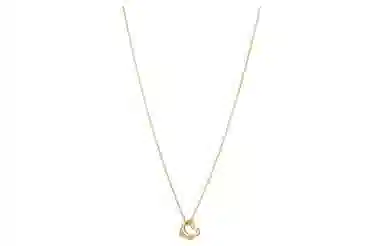 Tiffany & Co. Elsa Peretti Open Heart Necklace 18K Gold