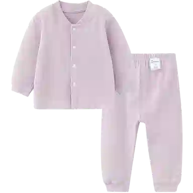 童泰婴儿套装春秋季纯棉男女宝宝立领上衣裤子家居服睡衣睡裤提花