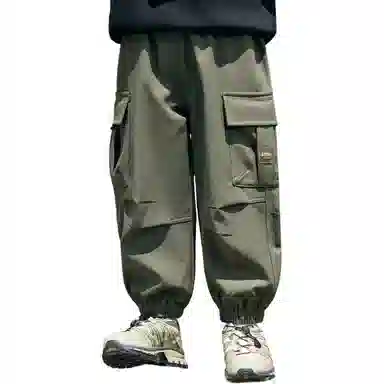 左西 加绒纯色束脚长裤 儿童款