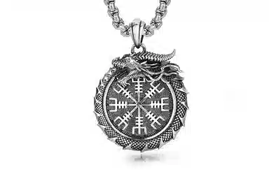 IDEAGEMER Yin Yang Dragon Necklace