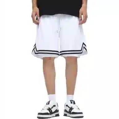 物质公式 美式复古街头风冰丝透气网孔设计自带内衬防走光柔软舒适痞帅炸街百搭篮球裤 男女同款