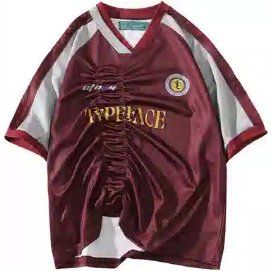 A SQUARE ROOT V-Neck Striped Tee