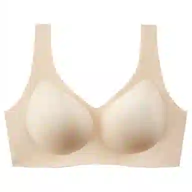 草本初色 收副乳防下垂无钢圈薄款小胸聚拢显大无痕背心式文胸 女款