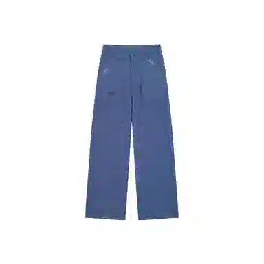 花蔓色 宽松中腰适中直筒牛仔裤 女款