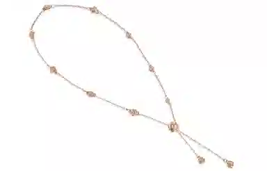 CHARLES&KEITH Rose Garden Adjustable Necklace Rose Gold Silver