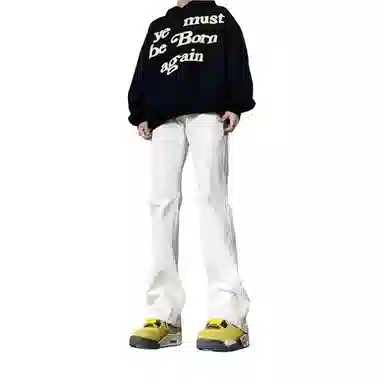 布客行 美式高街复古水洗做旧多种版型设计感百搭休闲裤牛仔裤 男女同款