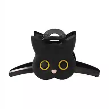 希铃 超可爱日系黑猫个性卡通 亚克力 发夹 女款