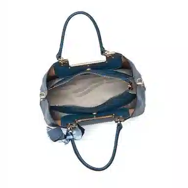 红蜻蜓 蕾丝绑带高级大气 商务通勤 牛皮 单肩斜挎手提包 中号 女款 多色