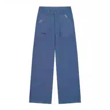 花蔓色 宽松中腰适中直筒牛仔裤 女款