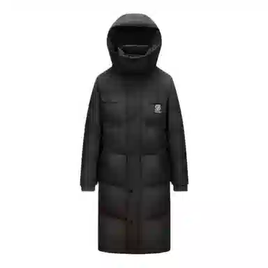 鸭鸭 冬季长款连帽时尚加厚保暖长袖羽绒服 女款