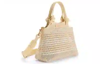 CHARLESKEITH PU ckTote WhiteMultiSand