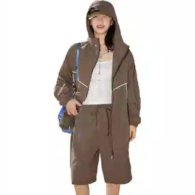 黑恐龙 潮牌户外运动休闲凉感舒适透气宽松百搭休闲防晒服 男女同款