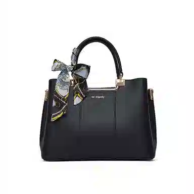 红蜻蜓 蕾丝绑带高级大气 商务通勤 牛皮 单肩斜挎手提包 中号 女款 多色