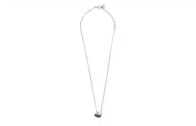 Swarovski Black White Gradient Swan Pendant Necklace