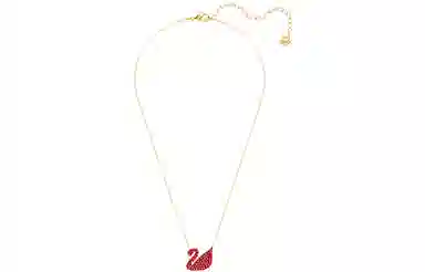 Swarovski Iconic Swan Necklace Large Red