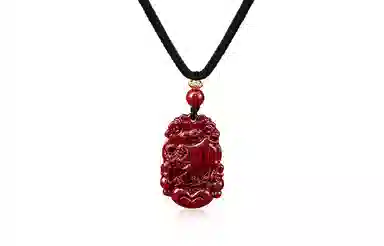 月斐 十二生肖 本命年守护属相生肖 复古国潮 朱砂 项链 男女同款情侣款