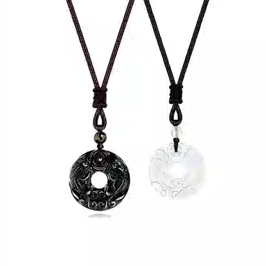 【招财纳福】 佐卡伊 貔貅平安扣 新中式小众设计扣住平安 幸福如意简约百搭#好运 玉髓 项链 男女同款情侣款