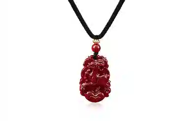 月斐 十二生肖 本命年守护属相生肖 复古国潮 朱砂 项链 男女同款情侣款