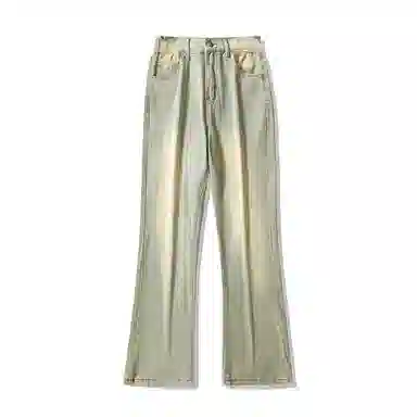 布客行 美式高街复古水洗做旧多种版型设计感百搭休闲裤牛仔裤 男女同款