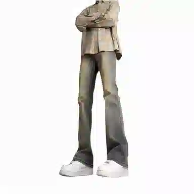 布客行 美式高街复古水洗做旧多种版型设计感百搭休闲裤牛仔裤 男女同款