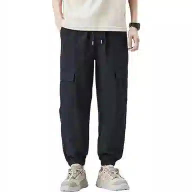 贵色 时尚百搭束脚工装裤 男女同款