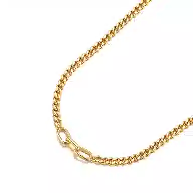 IDEAGEMER Silver Cuban Chain Necklace 925