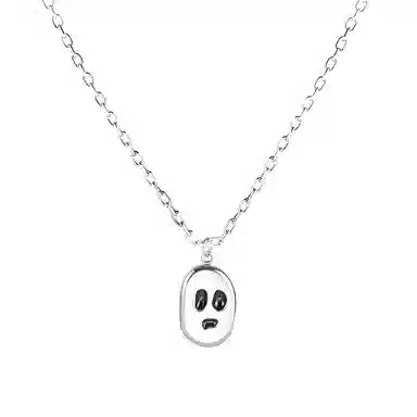 小众幽灵锁骨链 搞怪造型 潮流百搭 不掉色 设计感十足 个性复古 欧美风 嘻哈风 氛围感满满 合金 项链 男女同款情侣款