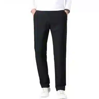 金盾 加绒透气修身高弹力休闲裤 男款