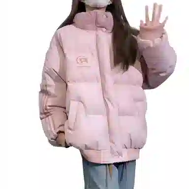 柏黛妃 美式面包服长袖通勤棉服 女款