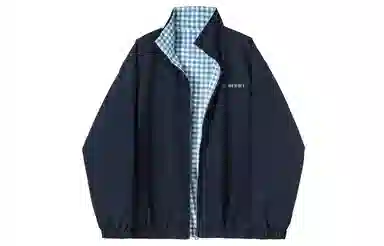 王者荣耀 美式高街两面穿格子立领外套宽松舒适青少年高颜值休闲百搭时尚夹克衫 男女同款