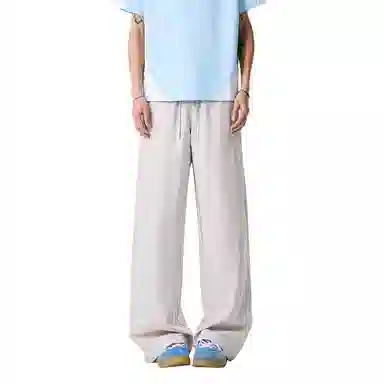 北极绒 美式垂感高级感速干裤宽松直筒休闲裤 男款