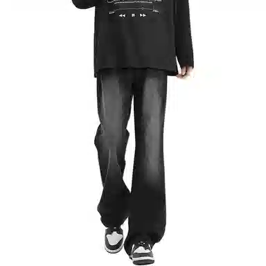 布客行 美式高街复古水洗做旧多种版型设计感百搭休闲裤牛仔裤 男女同款