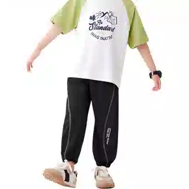 左西 柔软速干纯色休闲裤 儿童款