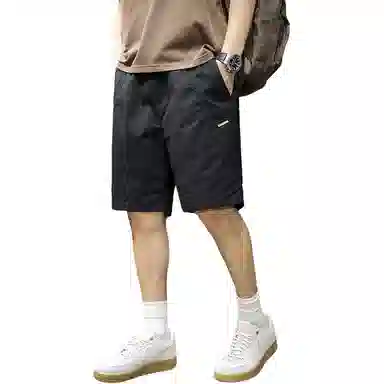 遨宇 阿咔美叽户外机能经典潮牌水洗重磅工装宽松百搭大码中裤潮流运动五分裤休闲短裤 男款