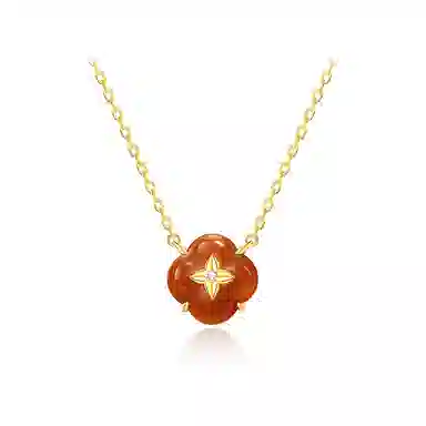 FANCI Heart Persimmon Necklace