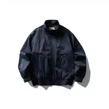 【dme】 潮流复古简约美式纯色立领宽松休闲基础款百搭时尚高品质情侣长袖夹克外套 男女同款