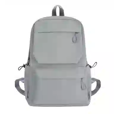 醇龙 超酷简约纯色大容量 尼龙 双肩包 男女同款情侣款 白色/灰色/黑色/黄色