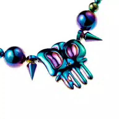 EVAE+MOB Cosmic Candy Skull Necklace