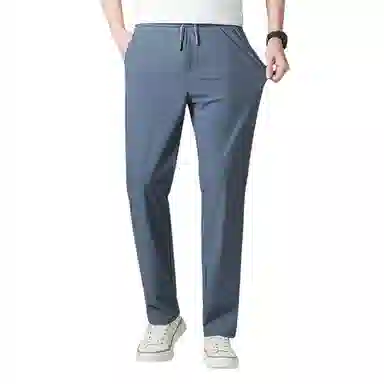 老爷车 纯色高弹直筒宽松休闲裤 男款